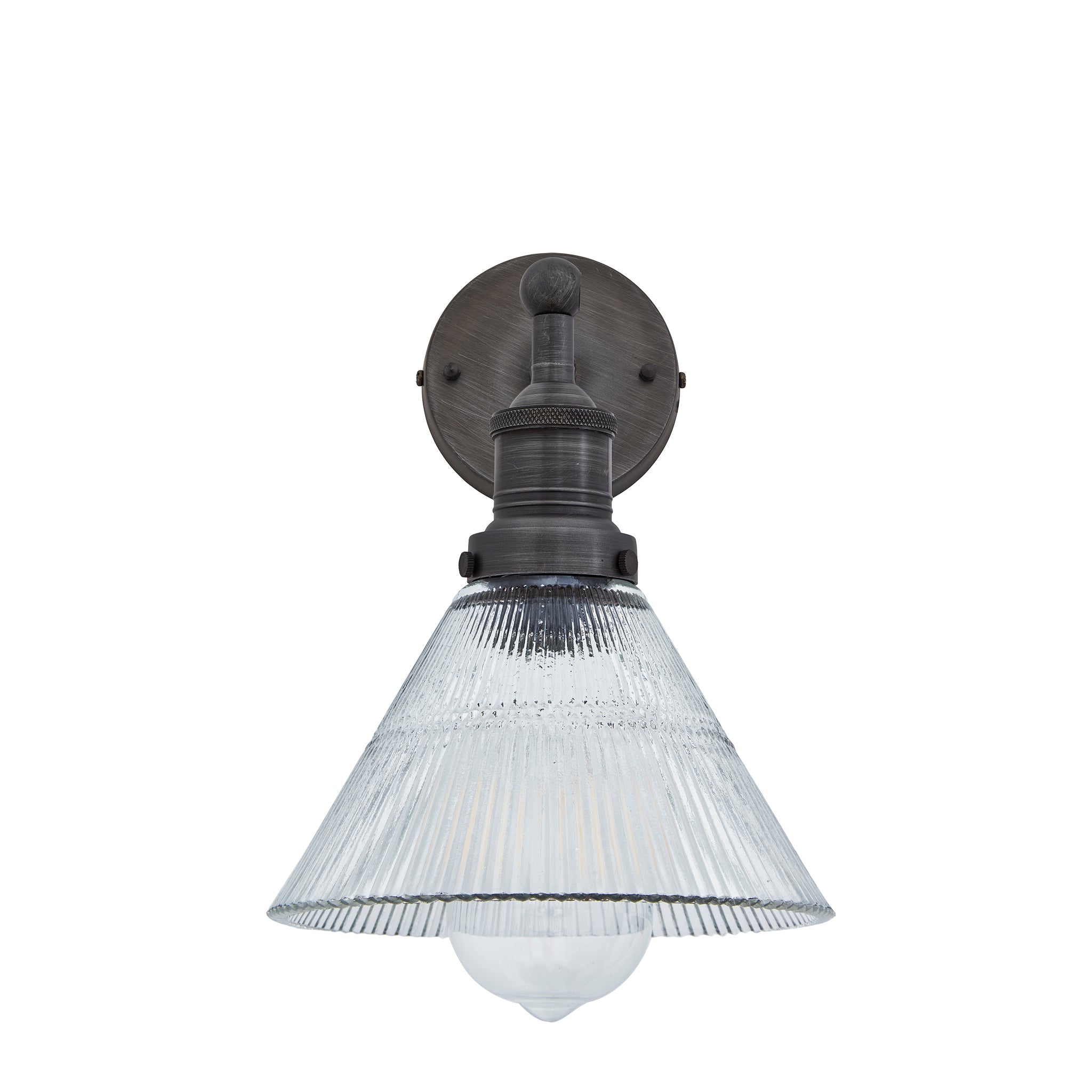 Brooklyn Glass Funnel Wall Light - 7 Inch, Product Shot