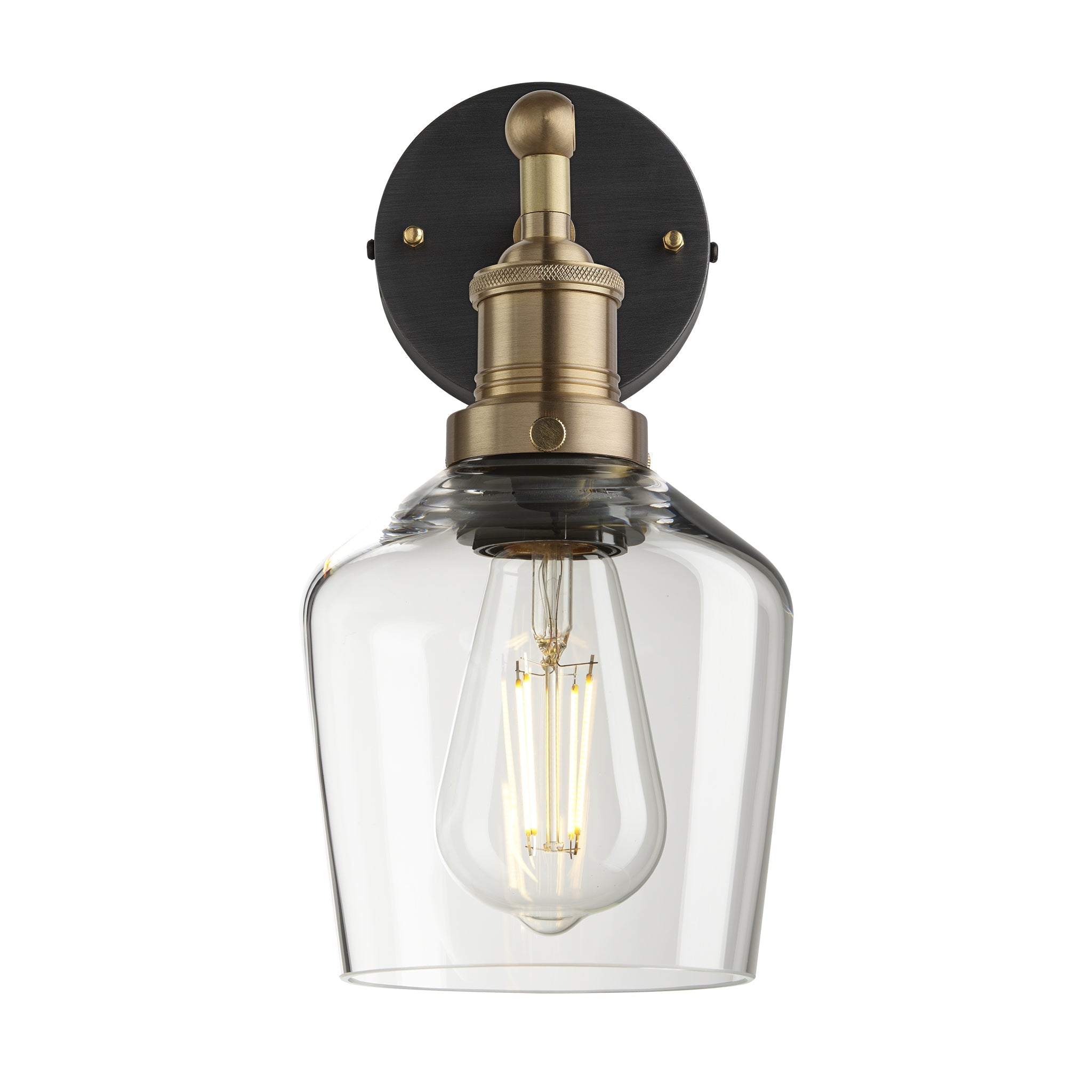 Brooklyn Glass Schoolhouse Wall Light - 5.5 Inch , Product Shot