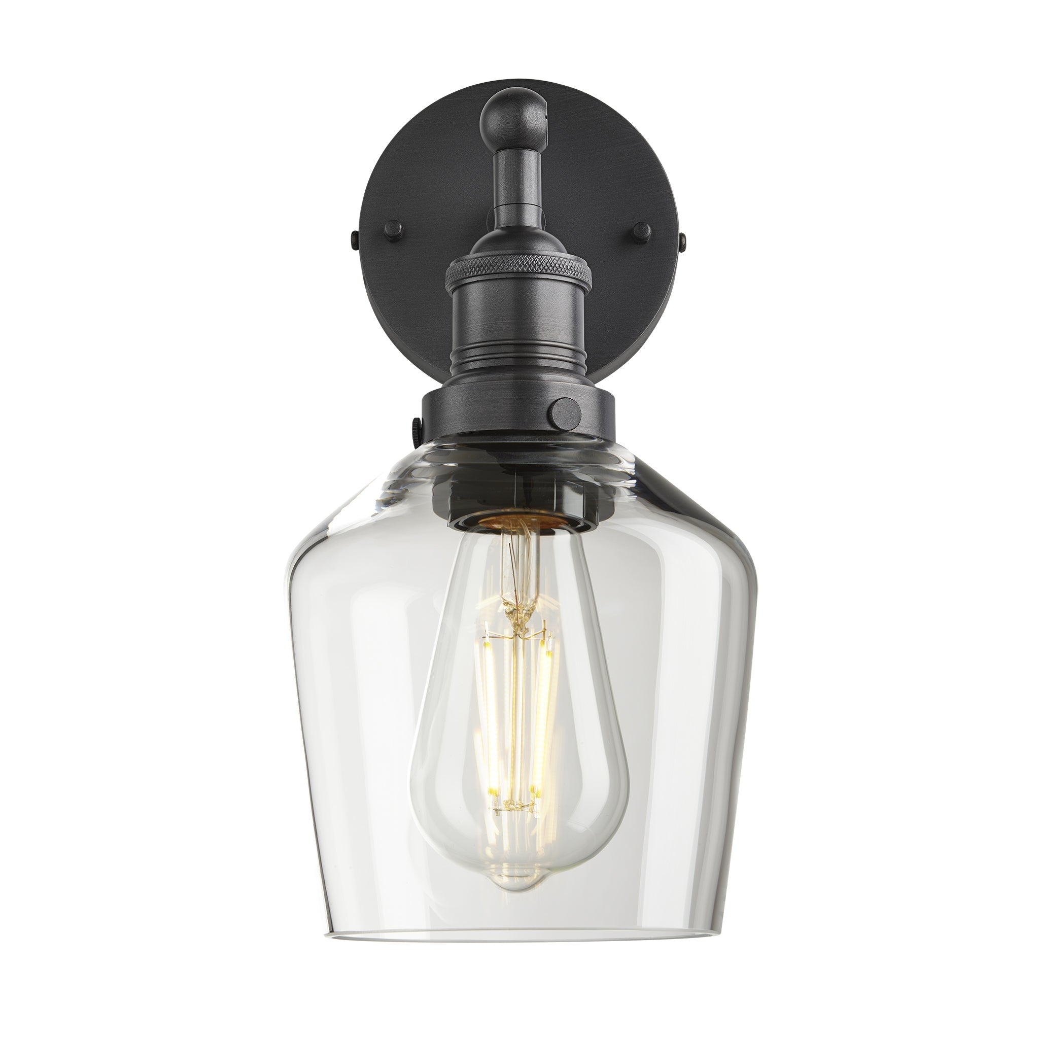 Brooklyn Glass Schoolhouse Wall Light - 5.5 Inch , Product Shot