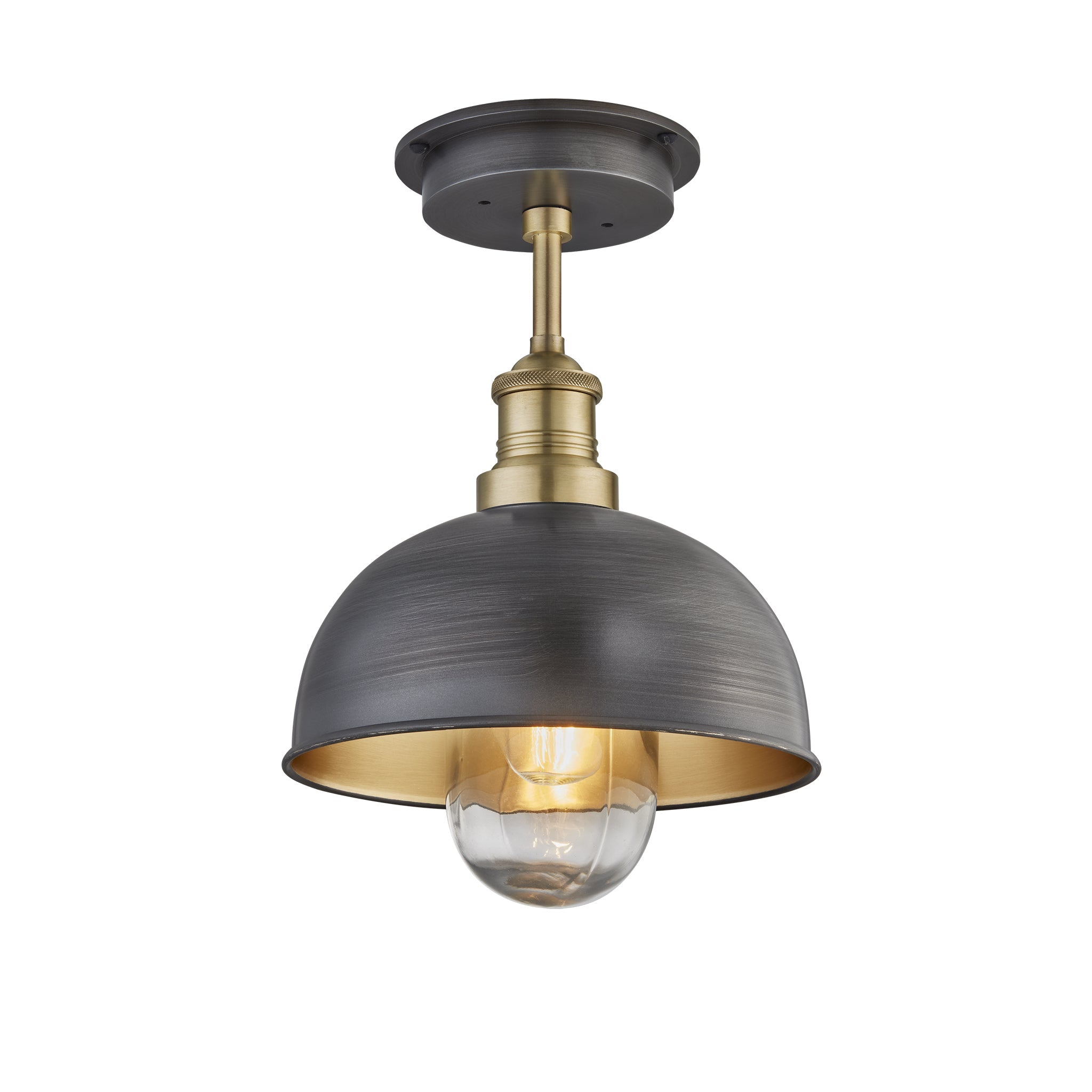 Brooklyn Outdoor & Bathroom Dome Flush Mount - 8 Inch , Product Shot