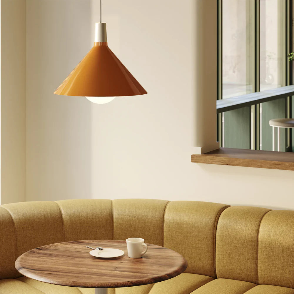Bower Pendant Medium with Sphere IV Yellow Lifestyle 1
