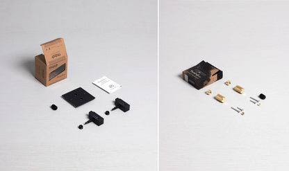 2G Dimmer/ 100W/ Black with black details, box contents.