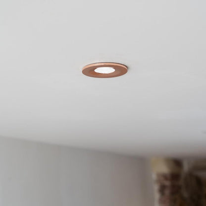 Soho Polished Copper LED Downlights, Fire Rated, Fixed, IP65, CCT Switch, High CRI, Dimmable