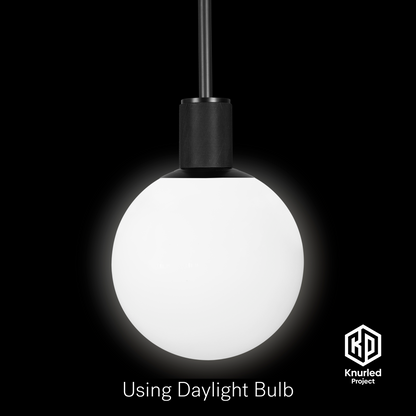 matte black pendant light 150mm opal shade product photo 2