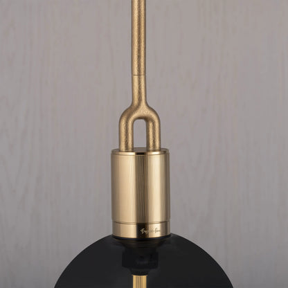 Forked Pendant Light / Globe / Smoked / Medium