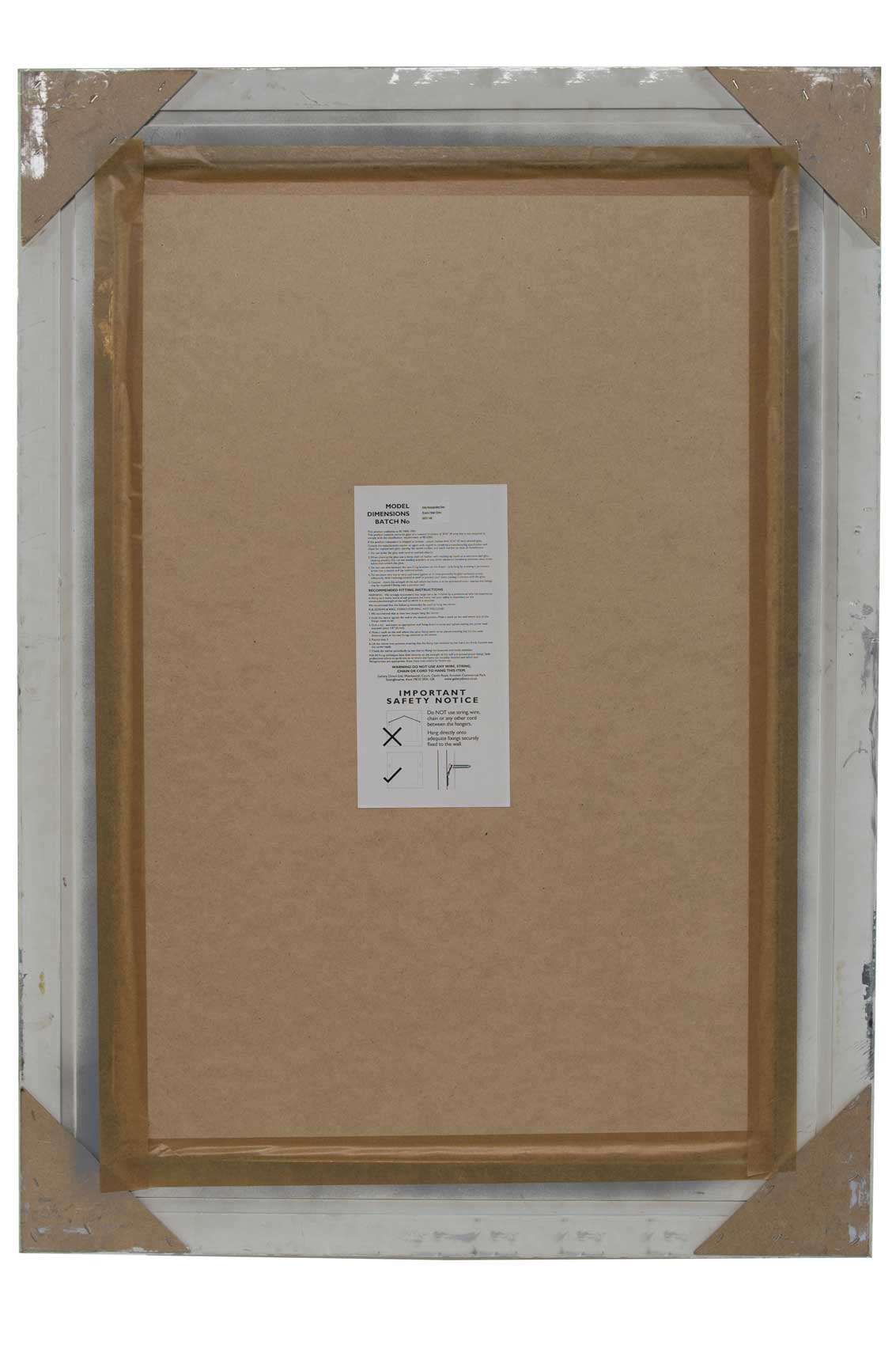 Elegant Silver Flourish Large Wall Mirror - 110 x 79 CM-2