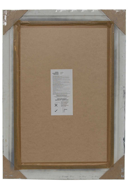 Elegant Silver Flourish Large Wall Mirror - 110 x 79 CM-2