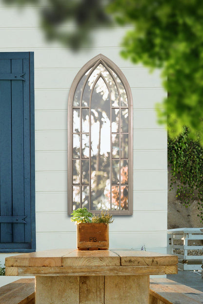Somerley Grand Gothic Arch Outdoor Mirror 150 x 61 CM-10
