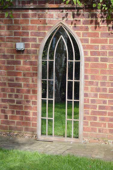 Somerley Grand Gothic Arch Outdoor Mirror 150 x 61 CM-2