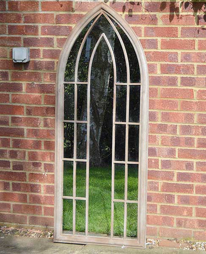 Somerley Grand Gothic Arch Outdoor Mirror 150 x 61 CM-3