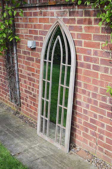 Somerley Grand Gothic Arch Outdoor Mirror 150 x 61 CM-5