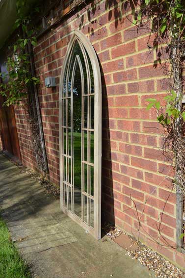 Somerley Grand Gothic Arch Outdoor Mirror 150 x 61 CM-6