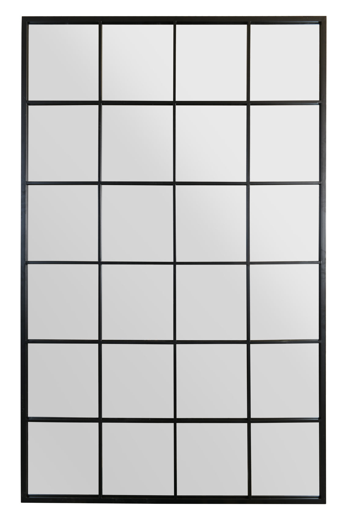 Genestra - Contemporary Black Wall Mirror with Garden Design 69" X 43" (174CM X 110CM)-1