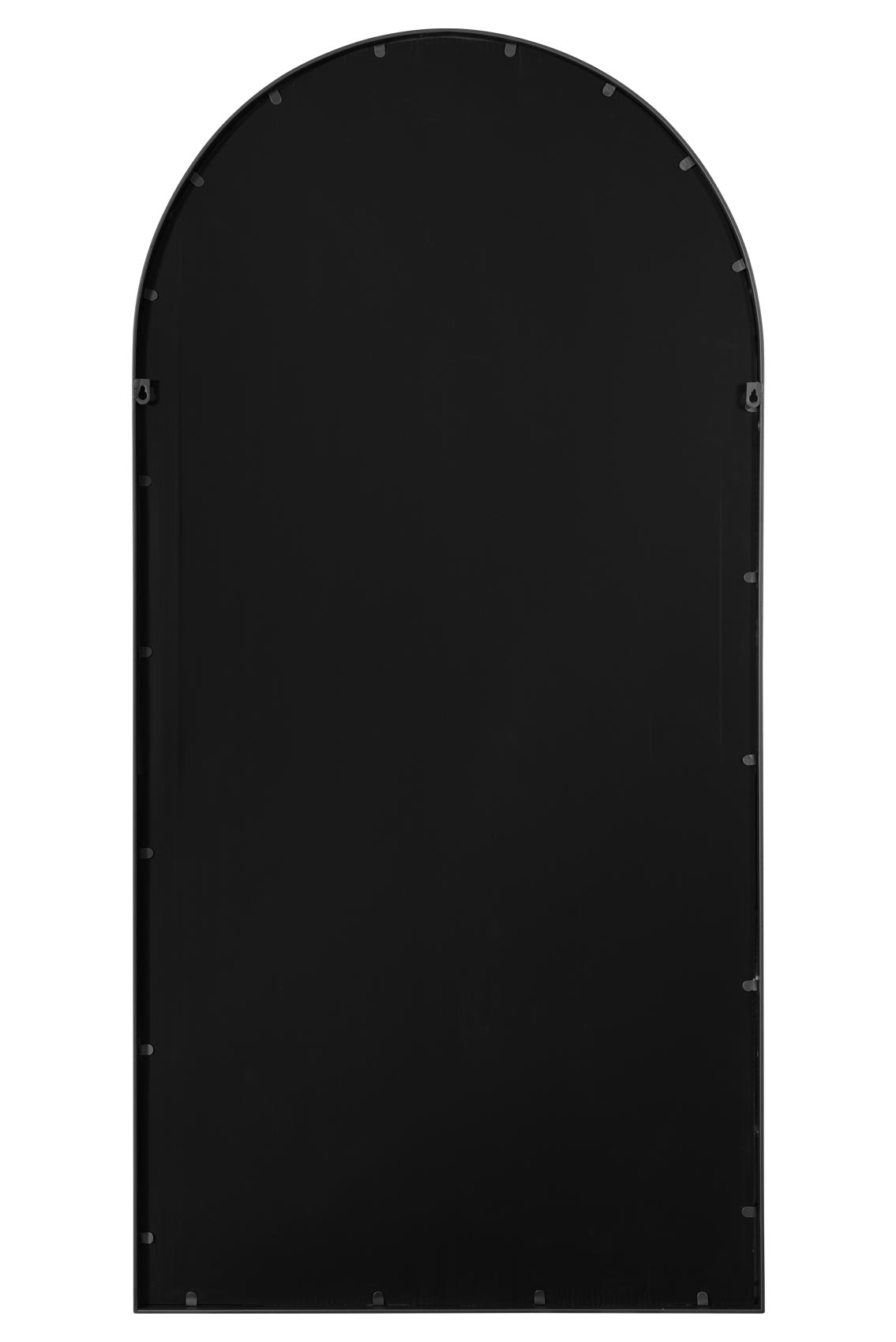 The Arched Elegance - 63" X 31" (160CM X 80CM) Black Metal Framed Garden Wall Mirror-7