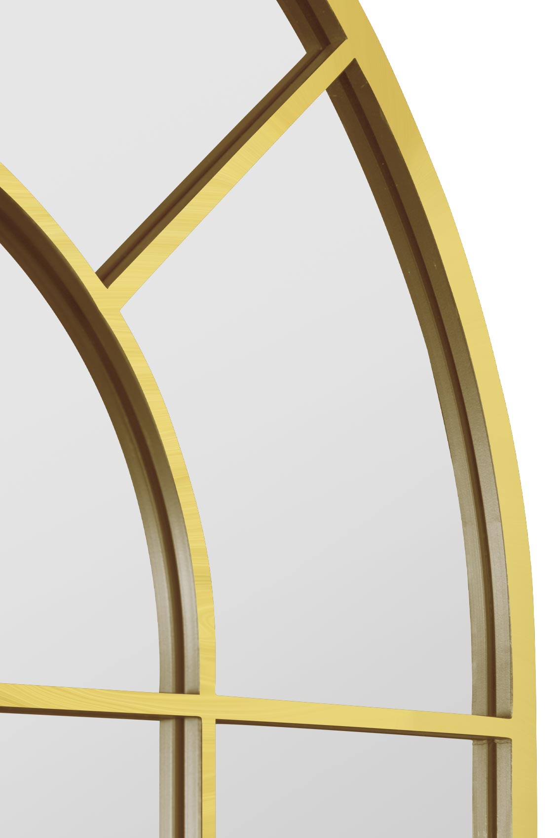 The Radiant - Gold Framed Arched Garden Mirror 71" x 33.5" (180x85CM)-6