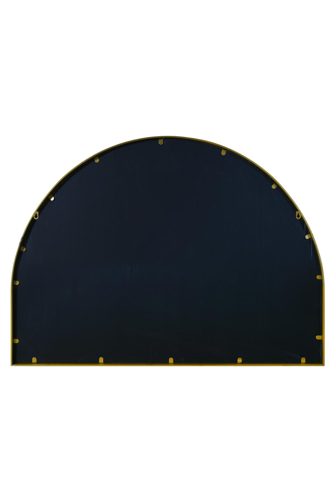 The Arcus Elegance - 49" X 35" Gold Metal Arched Garden Wall Mirror (125CM X 90CM)-12