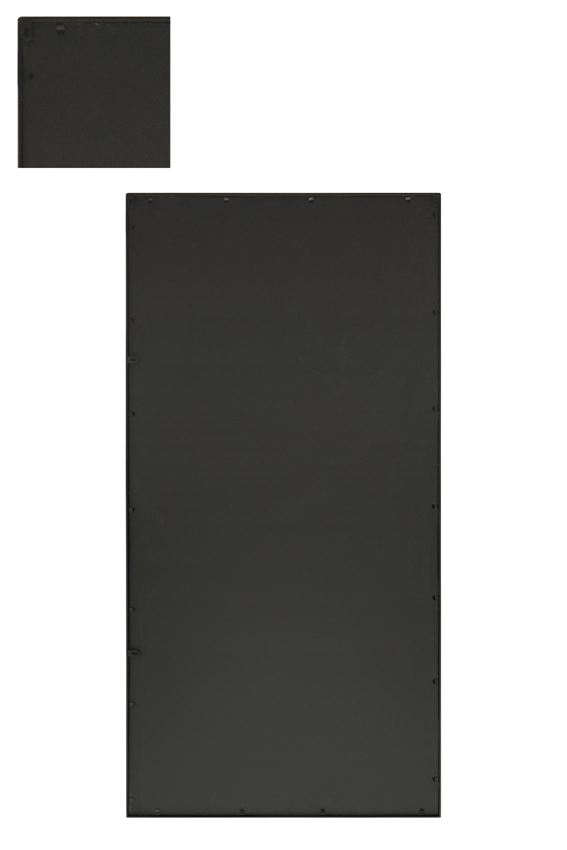 The Horizon - Sleek Black Metal Framed Garden Mirror 71" X 35" (180CM X 90CM) for Wall or Leaning Use-6