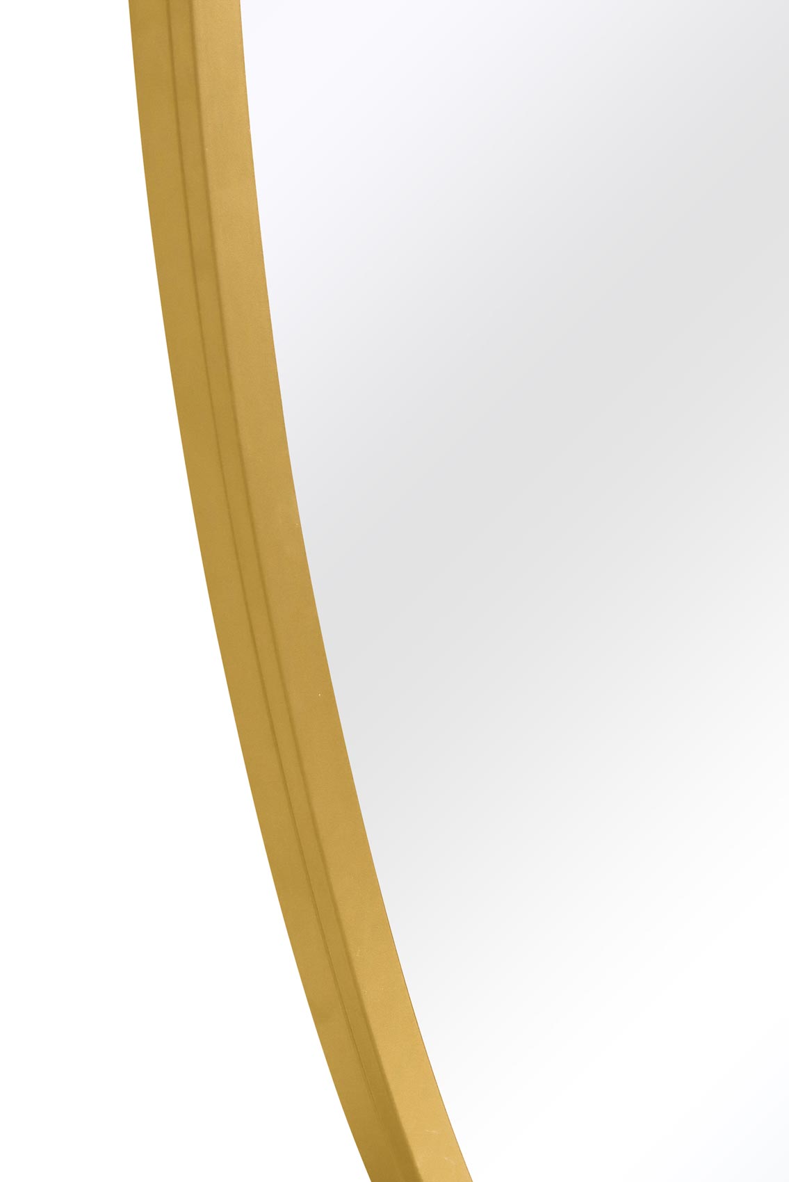 Elegant Gold Oval Garden Wall Mirror - 79" x 44" (200 x 112CM) with Metal Frame-5