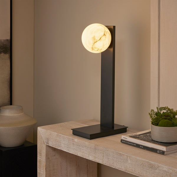Jura Alabaster Globe Table Lamp