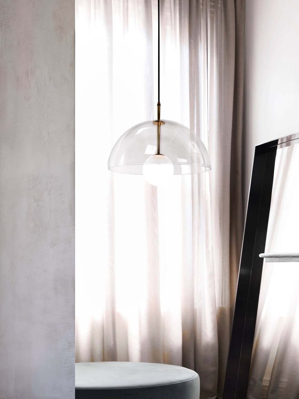 Deco Pendant Light, hanging in setting.