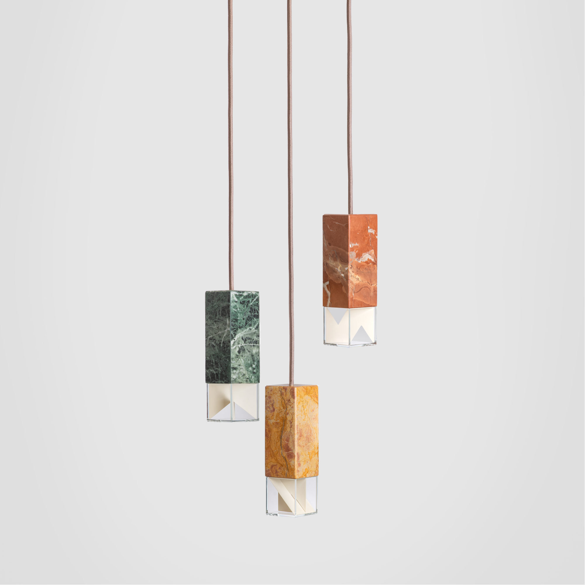 Lamp/ One Colour Edition Chandelier grey background 