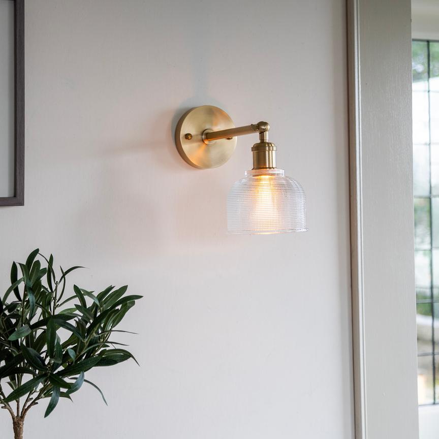 Bronte Prismatic Glass Wall Light