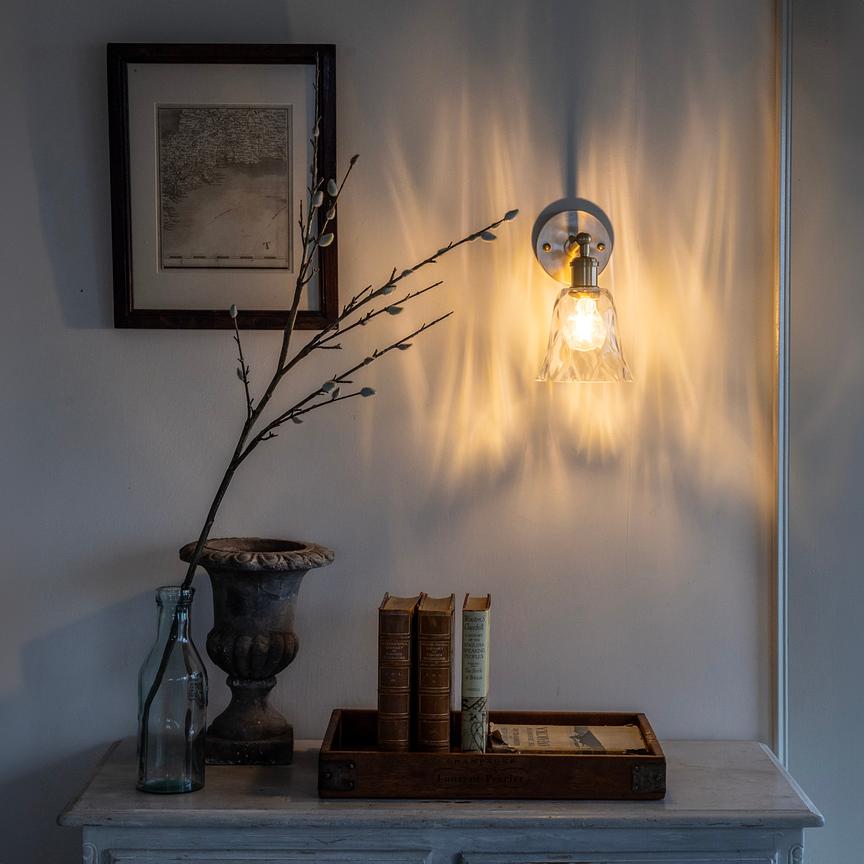 Rosetti Dapple Glass Wall Light