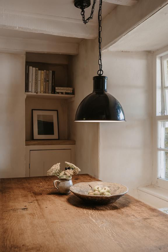 Wardour Industrial Bay Pendant Squid Ink Blue - Soho Lighting