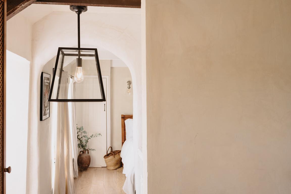 Ludlow Geo Trapeze Metal and Glass Lantern Pendant Light - Soho Lighting