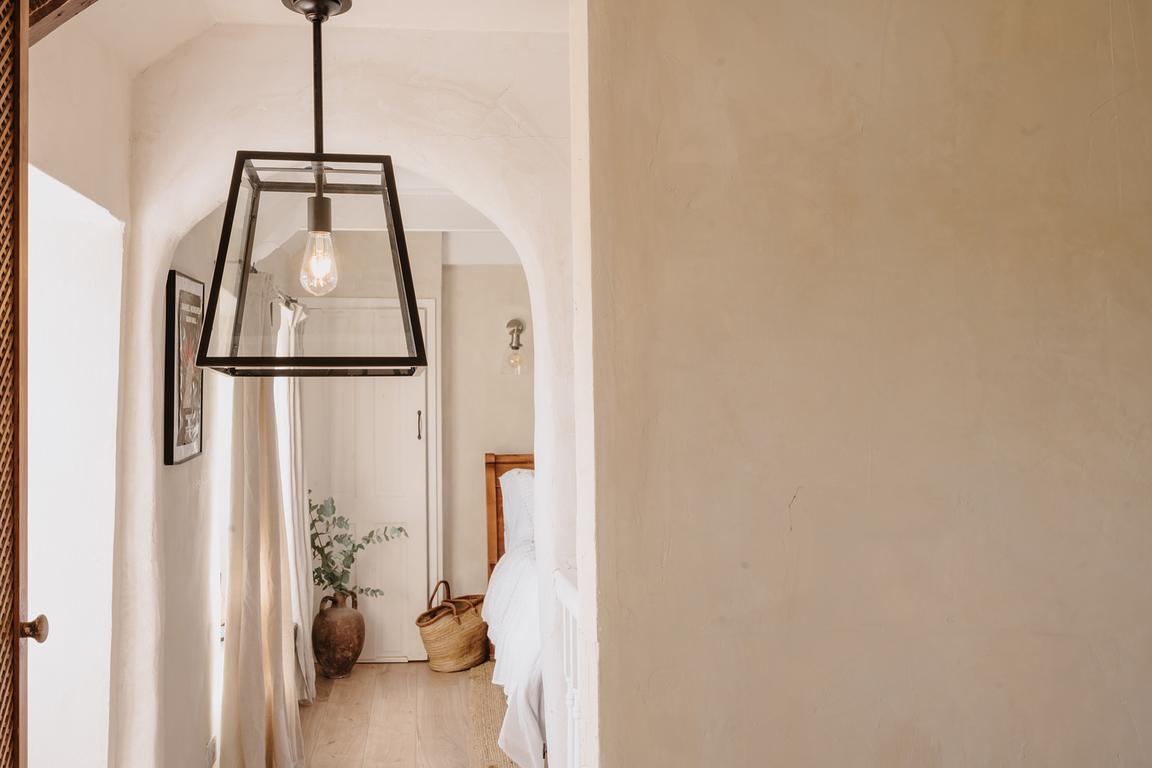 Ludlow Geo Trapeze Metal and Glass Lantern Pendant Light - Soho Lighting