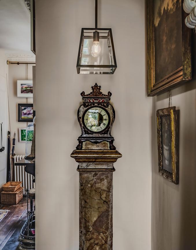 Ludlow Geo Trapeze Metal and Glass Lantern Pendant Light - Soho Lighting