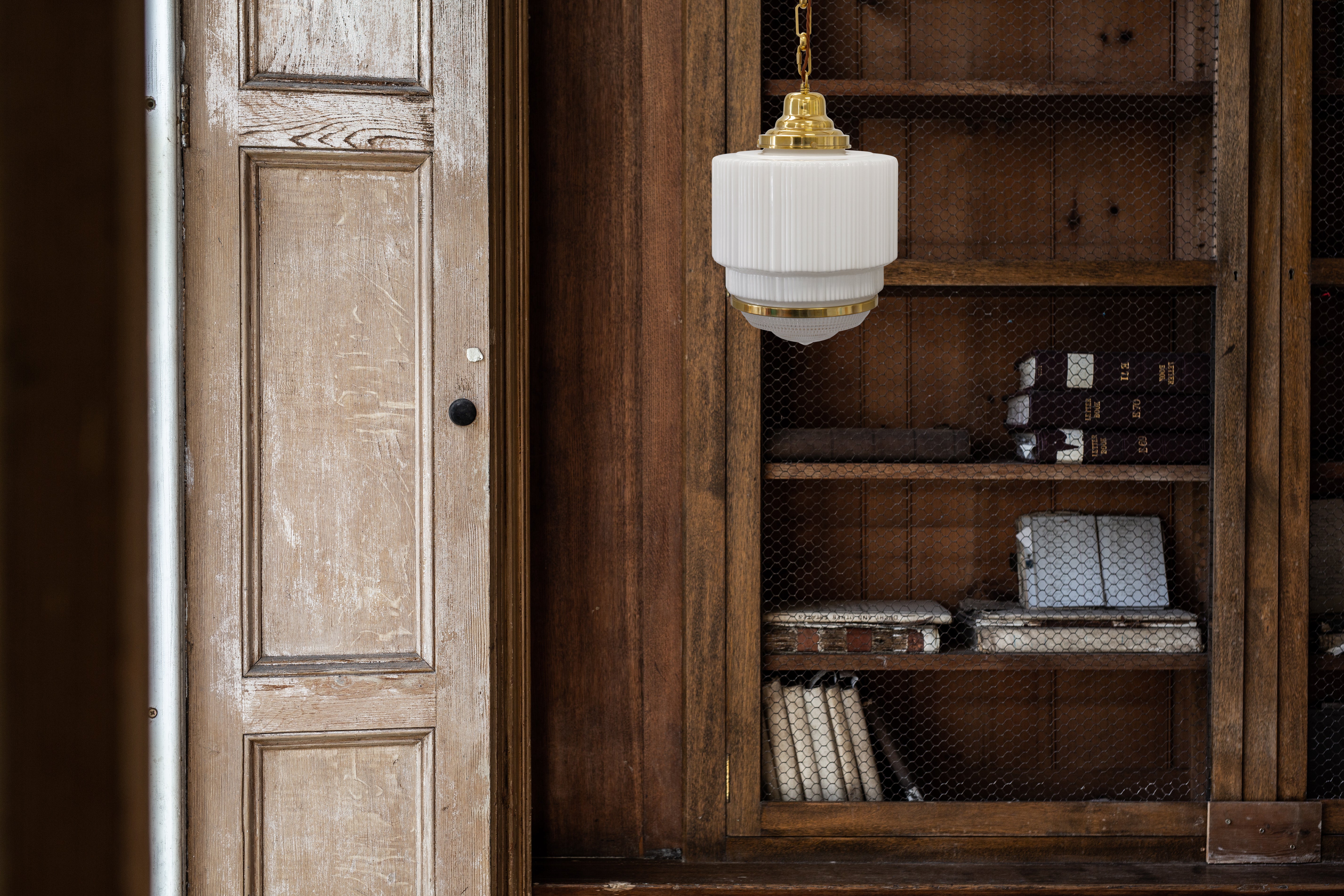 Soho Lighting The Dean Pendant Light Polished Brass - The Schoolhouse Collection