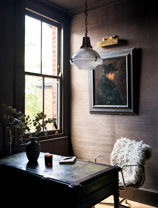 Soho Lighting Hollen Lacquered Aged Brass Brimmed Dome Pendant Light - The Schoolhouse Collection