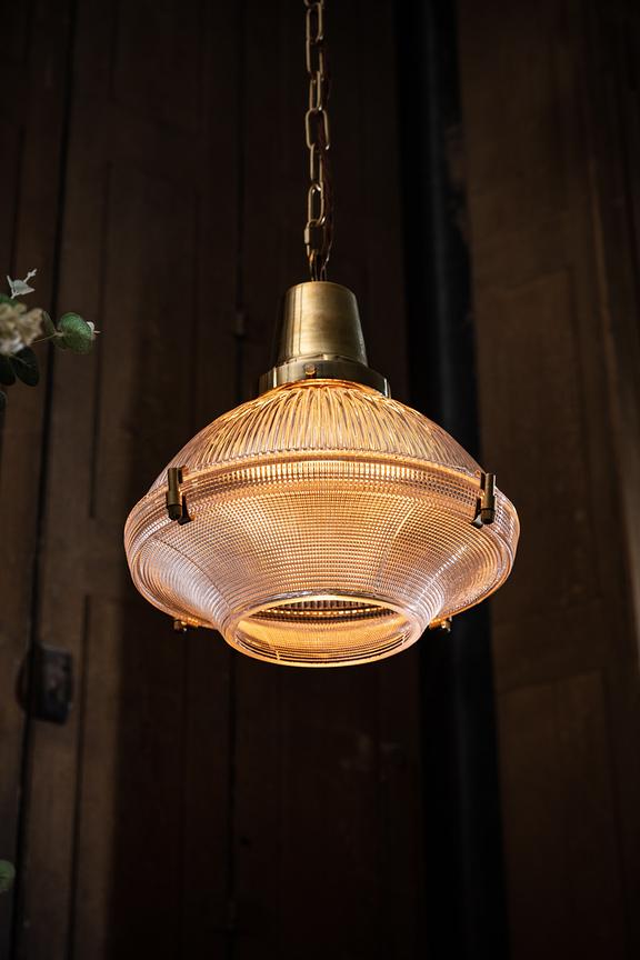 Soho Lighting Hollen Polished Brass Brimmed Dome Pendant Light - The Schoolhouse Collection