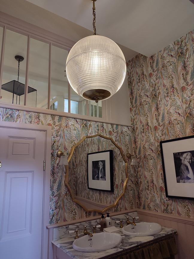 Soho Lighting Hollen Globe Classic Polished Brass Glass Pendant Light - The Schoolhouse Collection