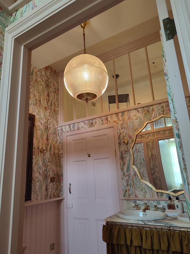 Soho Lighting Hollen Globe Classic Polished Brass Glass Pendant Light - The Schoolhouse Collection
