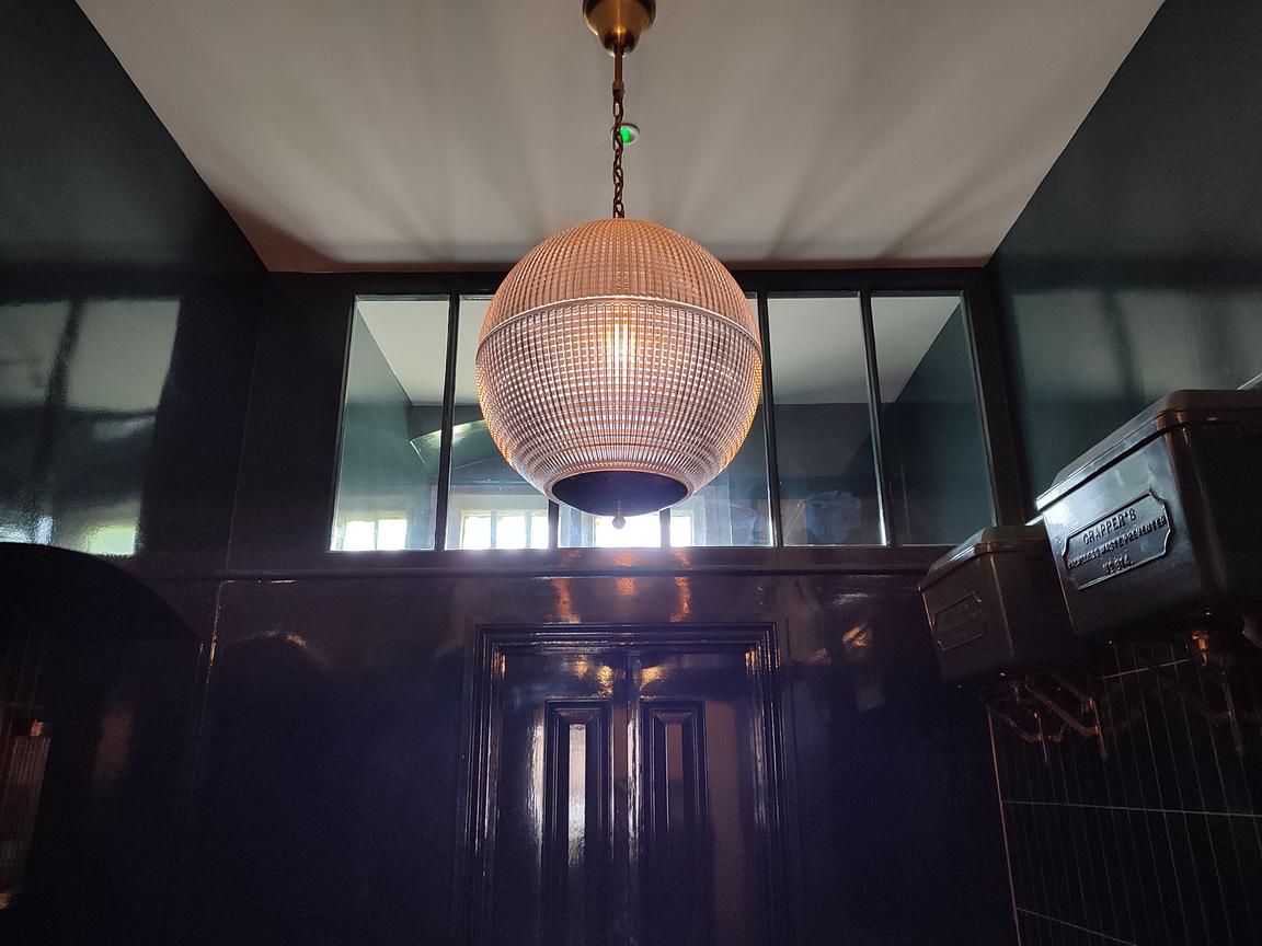 Soho Lighting Hollen Globe Classic Polished Brass Glass Pendant Light - The Schoolhouse Collection
