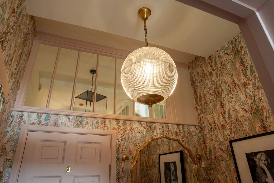 Soho Lighting Hollen Globe Classic Polished Brass Glass Pendant Light - The Schoolhouse Collection