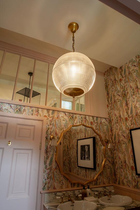 Soho Lighting Hollen Globe Classic Polished Brass Glass Pendant Light - The Schoolhouse Collection