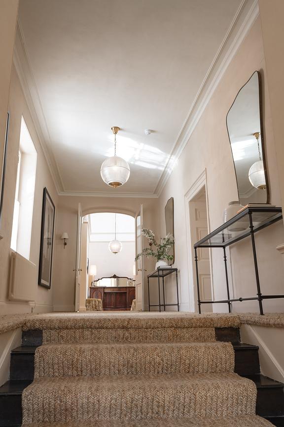 Soho Lighting Hollen Globe Timeless Polished Brass Glass Pendant Light - The Schoolhouse Collection