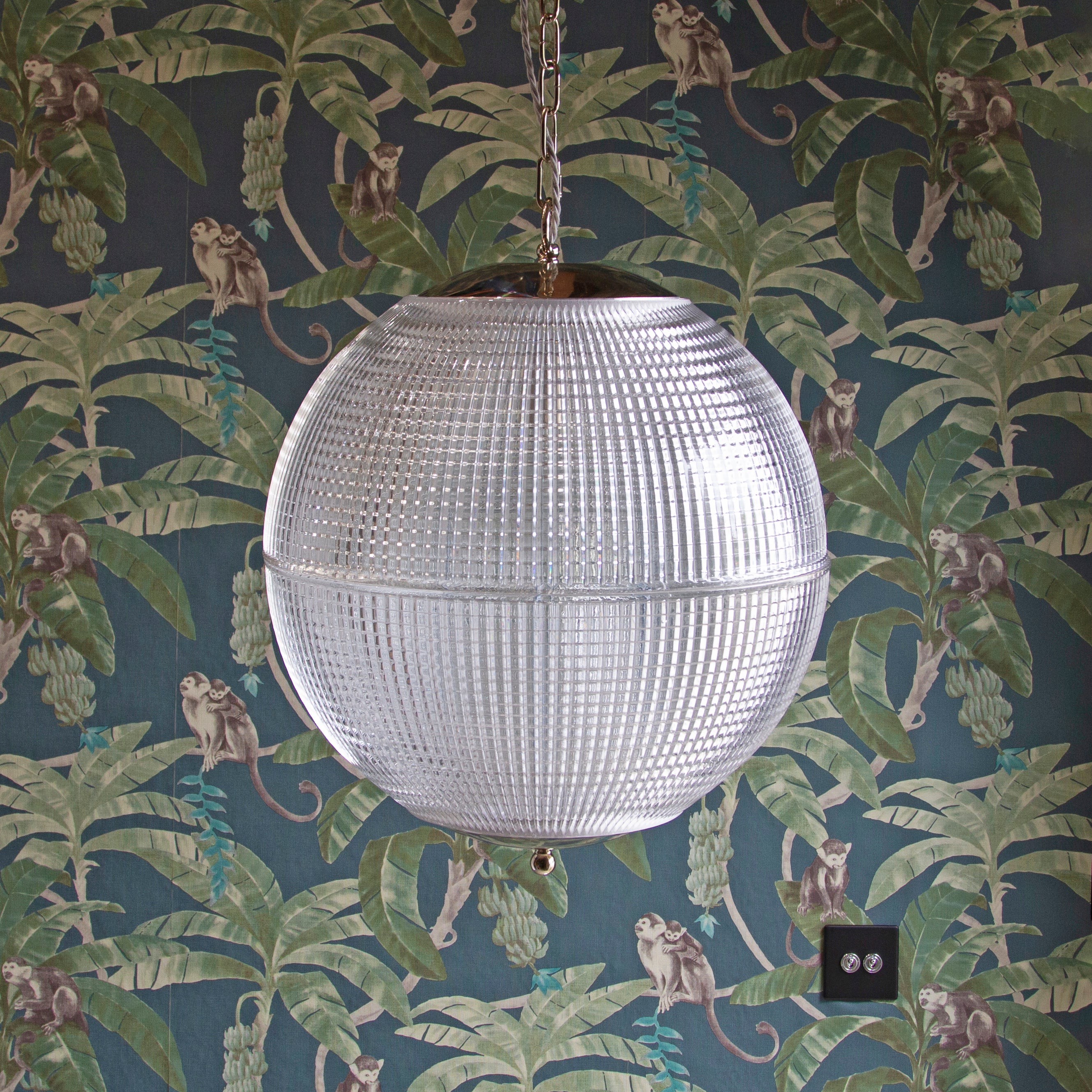 Soho Lighting Hollen Globe Classic Nickel Glass Pendant Light - The Schoolhouse Collection