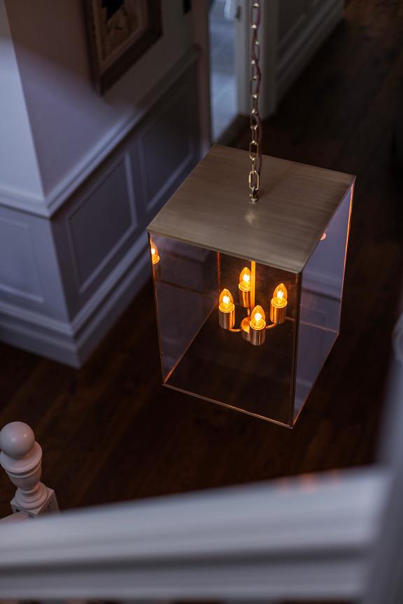 Soho Lighting Langdon Lantern Pendant Light Medium Brass