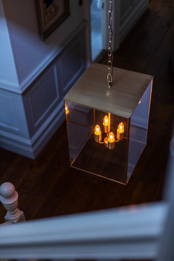 Soho Lighting Langdon Lantern Pendant Light Medium Brass