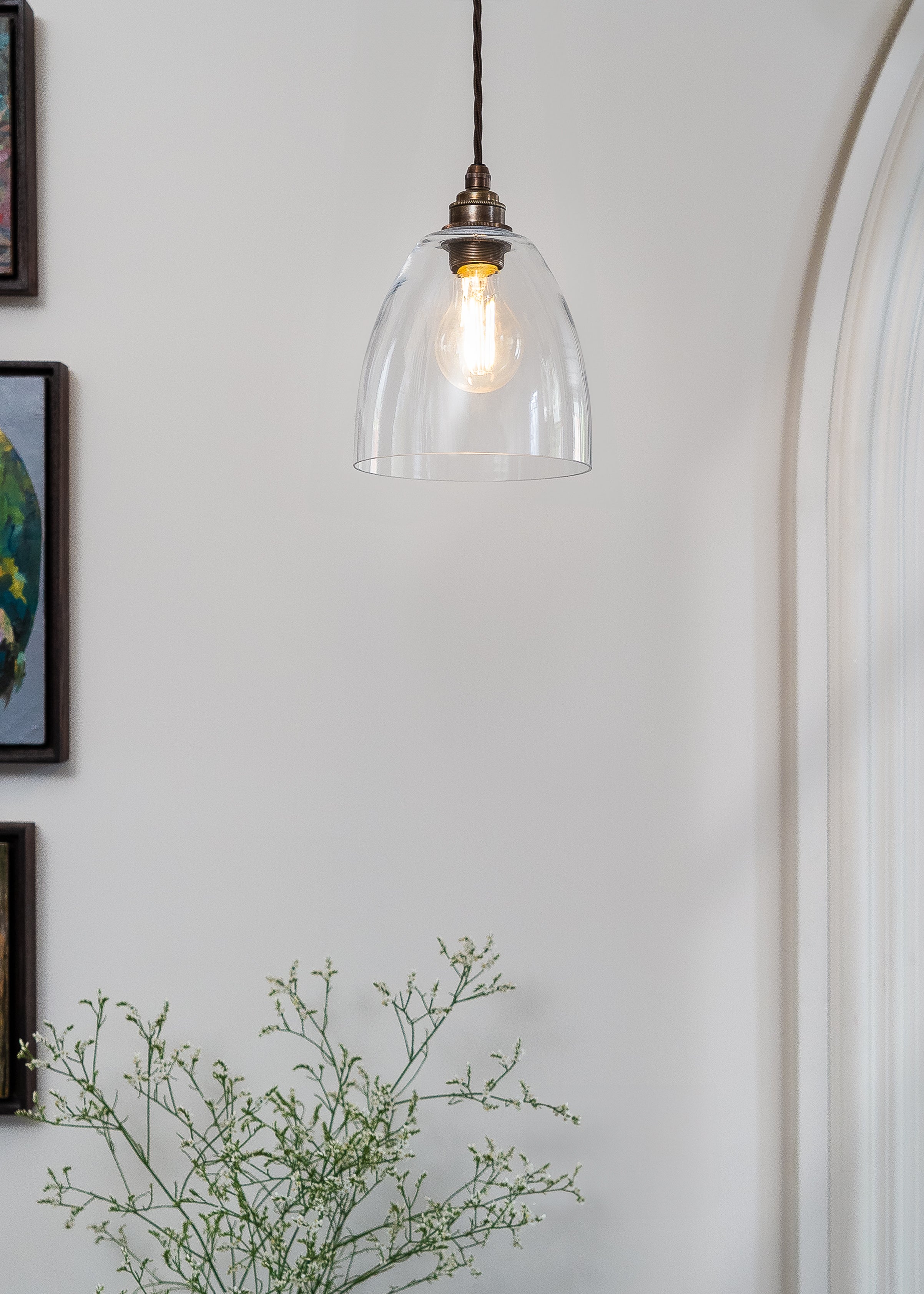 Potter Clear Glass Pendant Light