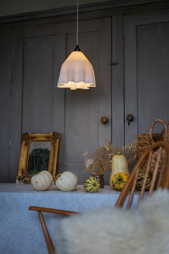 Soft White Drape Pendant Light