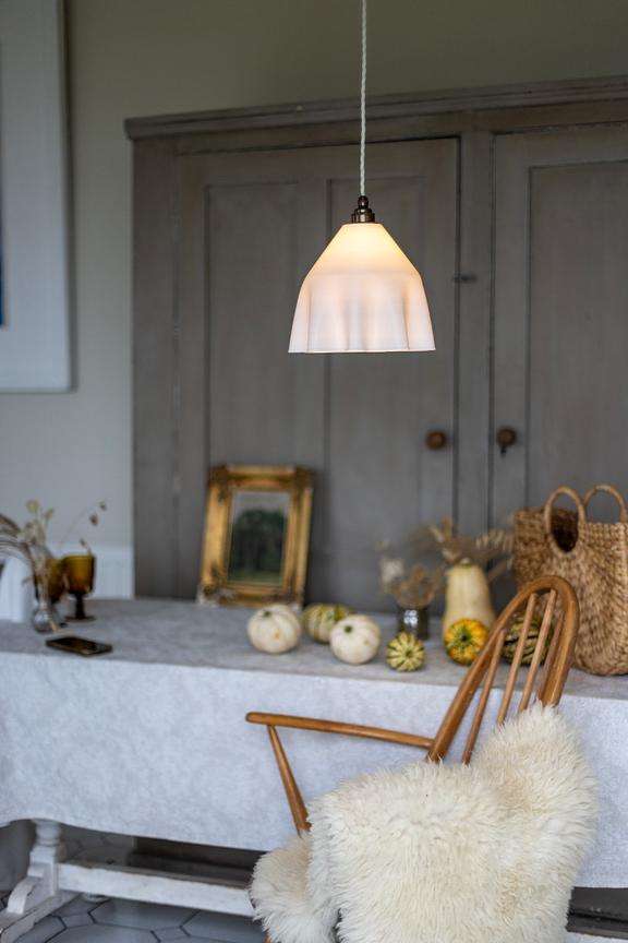 Soft White Drape Pendant Light