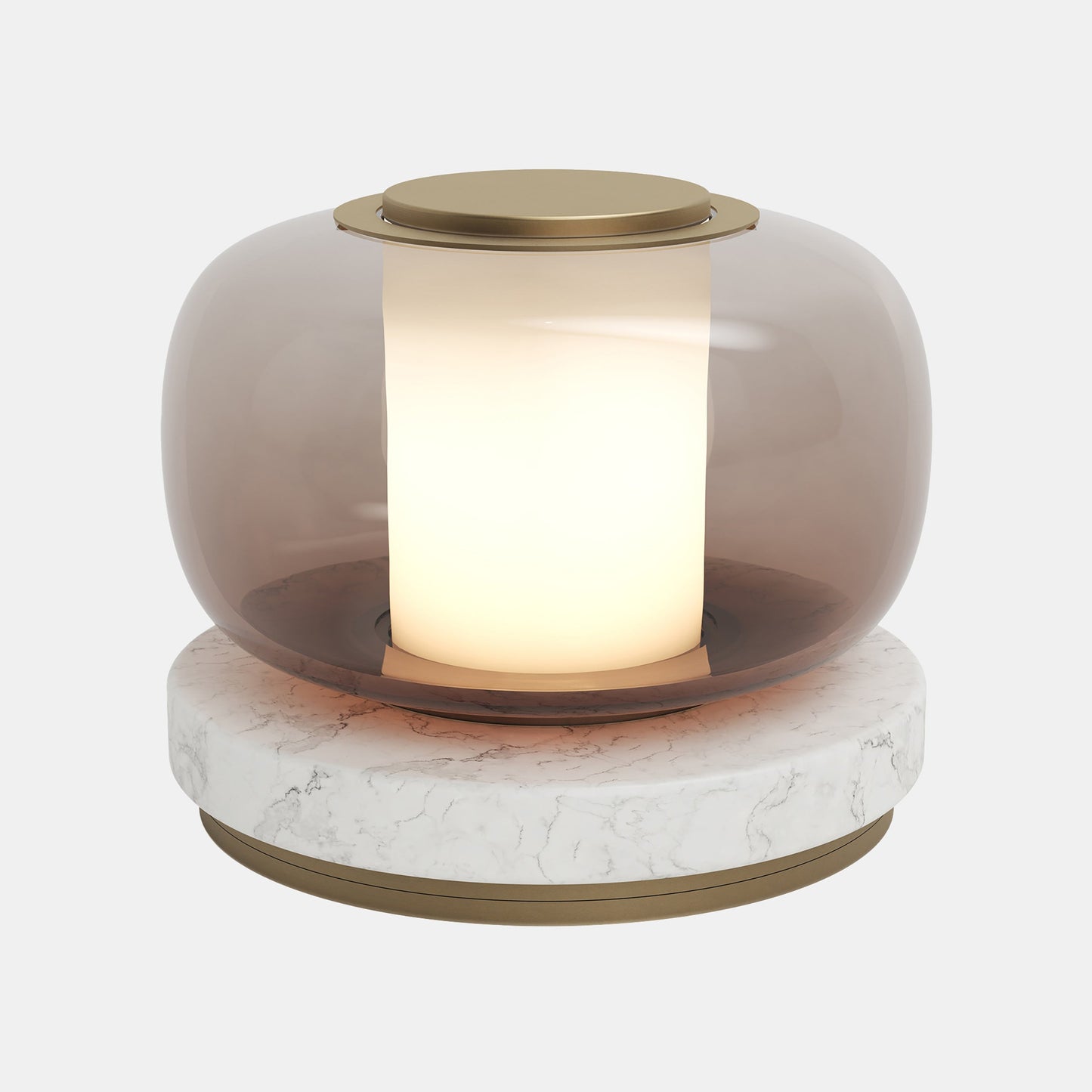 LUNA A DESK LAMP SATIN BRASS SET 