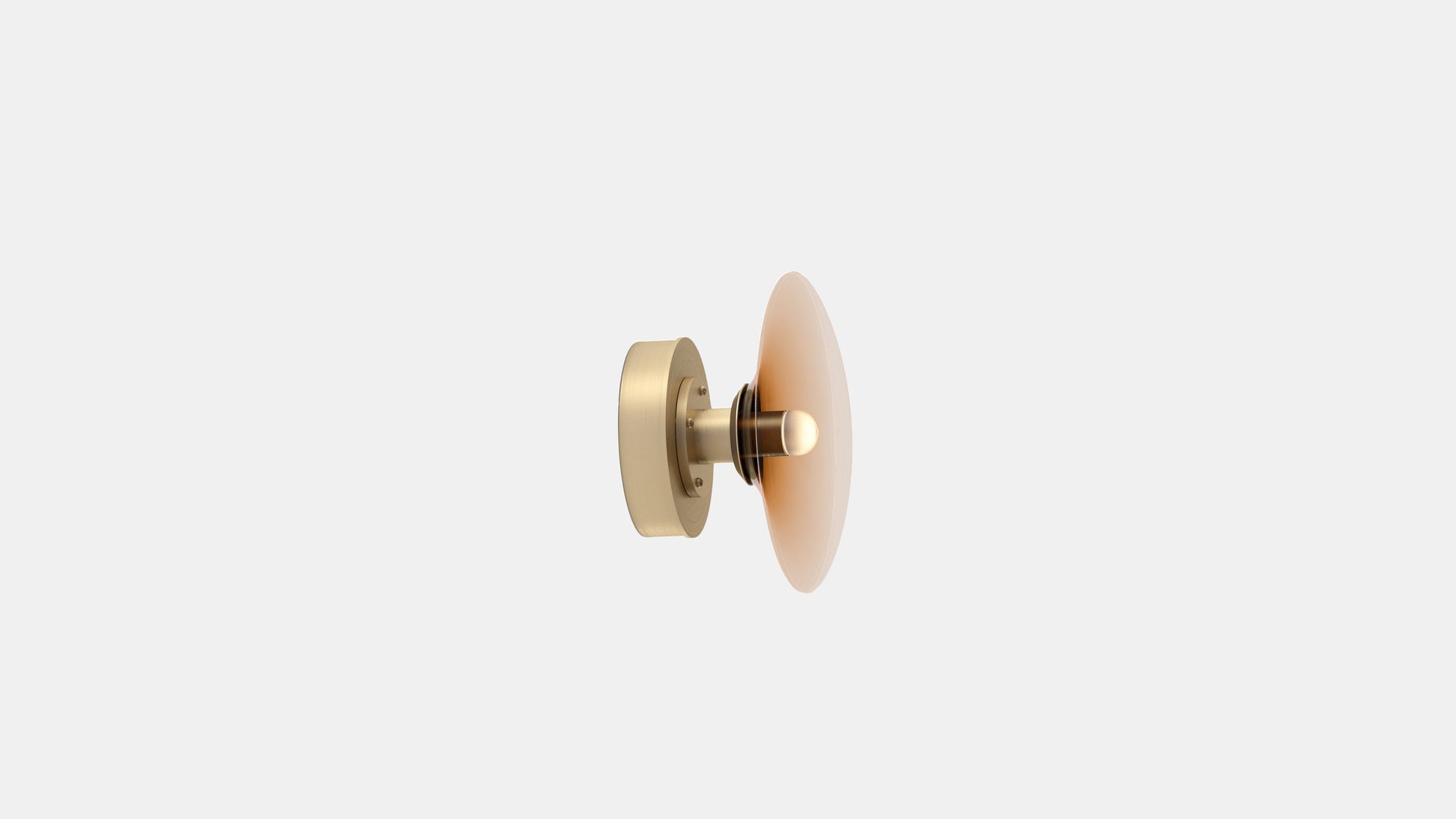 LUNA A ROUND SCONCE SATIN BRASS SET 
