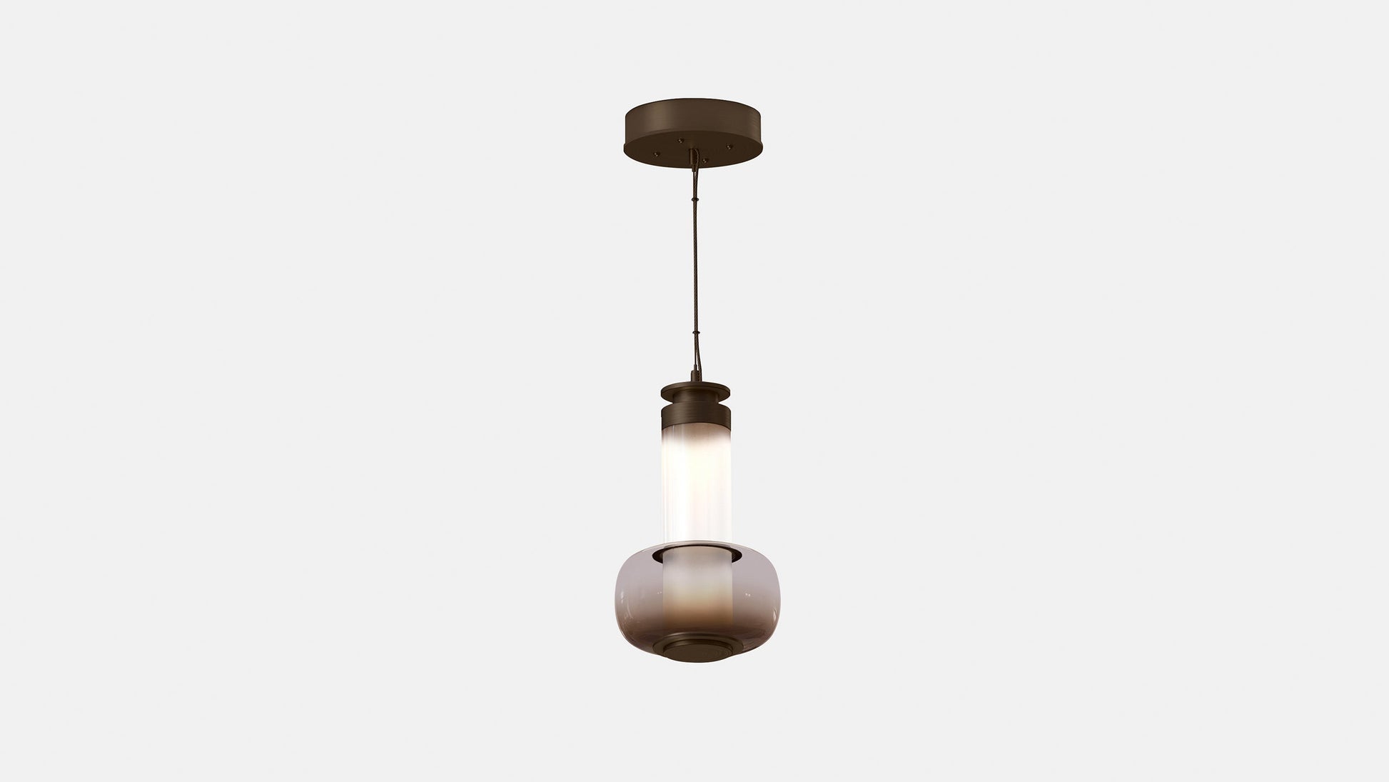 LUNA A SMALL PENDANT SATIN BRONZE SET 