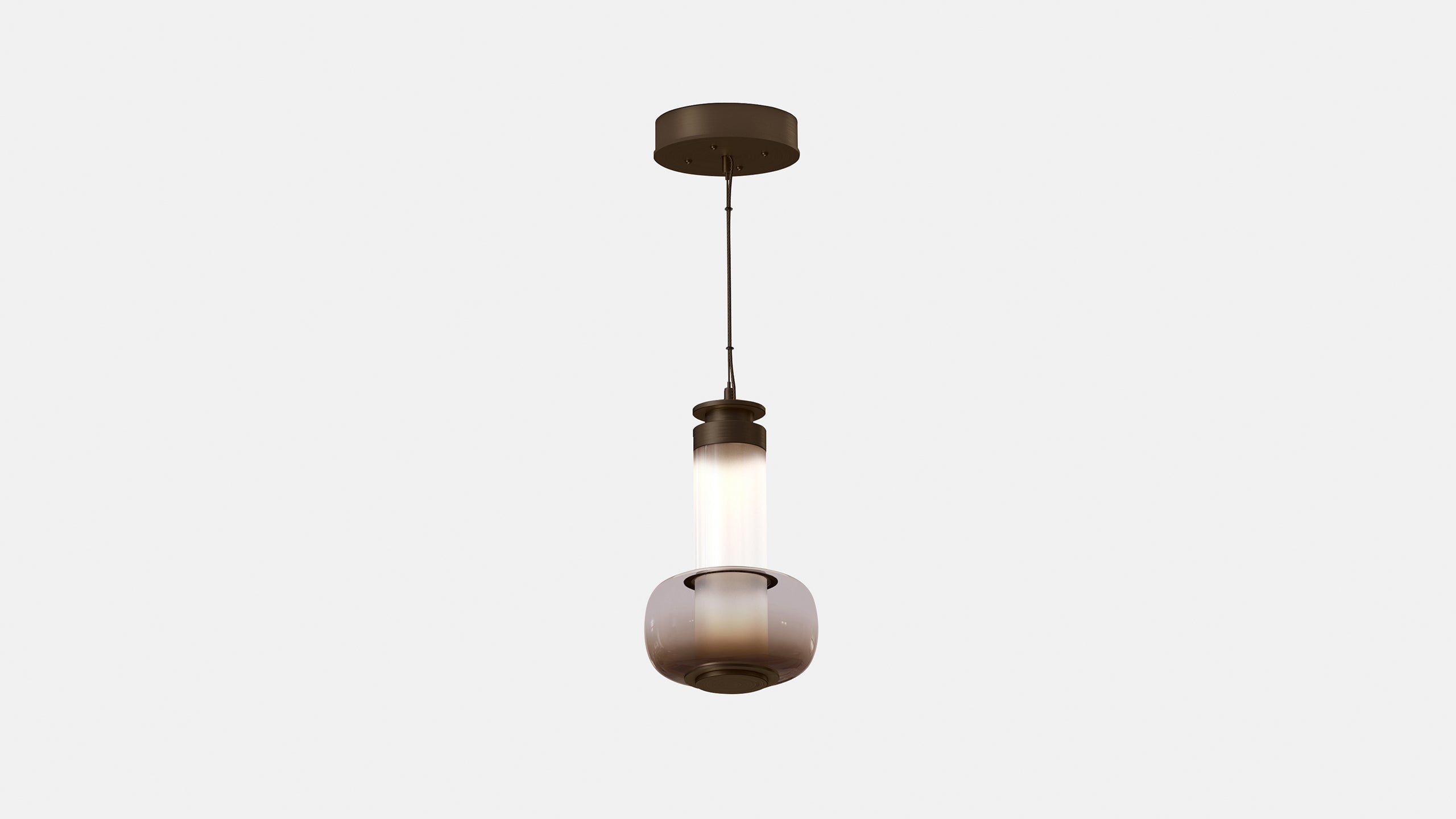 LUNA A SMALL PENDANT SATIN BRONZE SET 